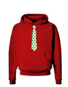 Clover Pattern Tie St Patrick's Day Dark Hoodie Sweatshirt-Hoodie-TooLoud-Red-Small-Davson Sales