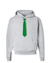 Clover Pattern Tie St Patrick's Day Hoodie Sweatshirt-Hoodie-TooLoud-AshGray-Small-Davson Sales