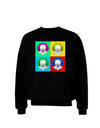 Clown Face Pop Art 2 Adult Dark Sweatshirt-Sweatshirts-TooLoud-Black-Small-Davson Sales