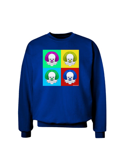 Clown Face Pop Art 2 Adult Dark Sweatshirt-Sweatshirts-TooLoud-Deep-Royal-Blue-Small-Davson Sales