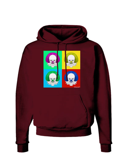 Clown Face Pop Art 2 Dark Hoodie Sweatshirt-Hoodie-TooLoud-Maroon-Small-Davson Sales