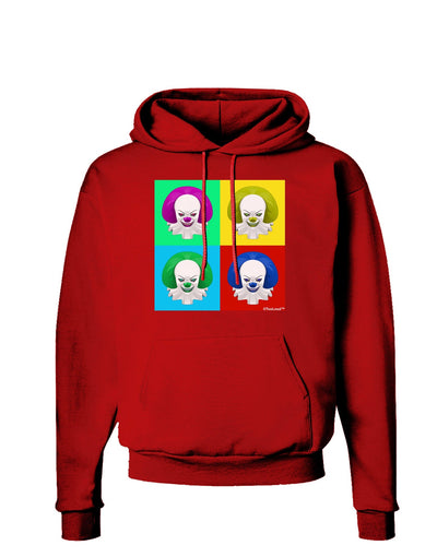 Clown Face Pop Art 2 Dark Hoodie Sweatshirt-Hoodie-TooLoud-Red-Small-Davson Sales