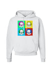 Clown Face Pop Art 2 Hoodie Sweatshirt-Hoodie-TooLoud-White-Small-Davson Sales