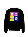 Clown Face Pop Art Adult Dark Sweatshirt-Sweatshirts-TooLoud-Black-Small-Davson Sales