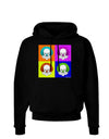 Clown Face Pop Art Dark Hoodie Sweatshirt-Hoodie-TooLoud-Black-Small-Davson Sales