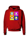 Clown Face Pop Art Dark Hoodie Sweatshirt-Hoodie-TooLoud-Red-Small-Davson Sales