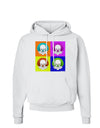 Clown Face Pop Art Hoodie Sweatshirt-Hoodie-TooLoud-White-Small-Davson Sales