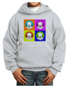 Clown Face Pop Art Youth Hoodie Pullover Sweatshirt-Youth Hoodie-TooLoud-Ash-XS-Davson Sales