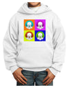 Clown Face Pop Art Youth Hoodie Pullover Sweatshirt-Youth Hoodie-TooLoud-White-XS-Davson Sales