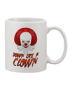 Clown-Inspired Printed 11 oz Coffee Mug - Expertly Crafted Drinkware TooLoud-11 OZ Coffee Mug-TooLoud-White-Davson Sales