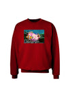 Clownfish Watercolor Text Adult Dark Sweatshirt-Sweatshirts-TooLoud-Deep-Red-Small-Davson Sales