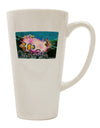 Clownfish Watercolor Text Conical Latte Coffee Mug - Expertly Crafted Drinkware-Conical Latte Mug-TooLoud-White-Davson Sales