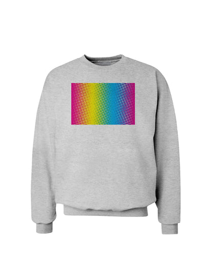 CMY Graphic Rainbow Sweatshirt-Sweatshirts-TooLoud-AshGray-Small-Davson Sales