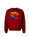 CMYK Clouds Adult Dark Sweatshirt-Sweatshirts-TooLoud-Deep-Red-Small-Davson Sales