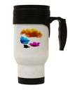 CMYK Clouds Stainless Steel 14oz Travel Mug-Travel Mugs-TooLoud-White-Davson Sales