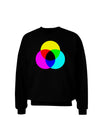 CMYK Color Model Adult Dark Sweatshirt by TooLoud-Sweatshirts-TooLoud-Black-Small-Davson Sales