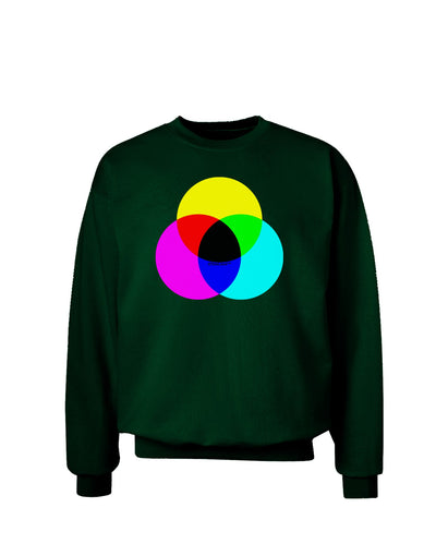 CMYK Color Model Adult Dark Sweatshirt by TooLoud-Sweatshirts-TooLoud-Deep-Forest-Green-Small-Davson Sales