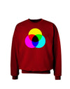 CMYK Color Model Adult Dark Sweatshirt by TooLoud-Sweatshirts-TooLoud-Deep-Red-Small-Davson Sales