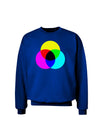 CMYK Color Model Adult Dark Sweatshirt by TooLoud-Sweatshirts-TooLoud-Deep-Royal-Blue-Small-Davson Sales