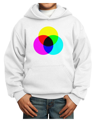 CMYK Color Model Youth Hoodie Pullover Sweatshirt by TooLoud-Youth Hoodie-TooLoud-White-XS-Davson Sales