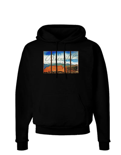 CO Beautiful View Text Dark Hoodie Sweatshirt-Hoodie-TooLoud-Black-Small-Davson Sales