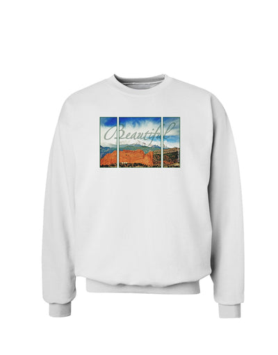 CO Beautiful View Text Sweatshirt-Sweatshirts-TooLoud-White-Small-Davson Sales