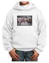 CO Bighorn Head Butt Desaturated Youth Hoodie Pullover Sweatshirt-Youth Hoodie-TooLoud-White-XS-Davson Sales