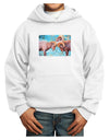 CO Bighorn Head Butt Watercolor Youth Hoodie Pullover Sweatshirt-Youth Hoodie-TooLoud-White-XS-Davson Sales