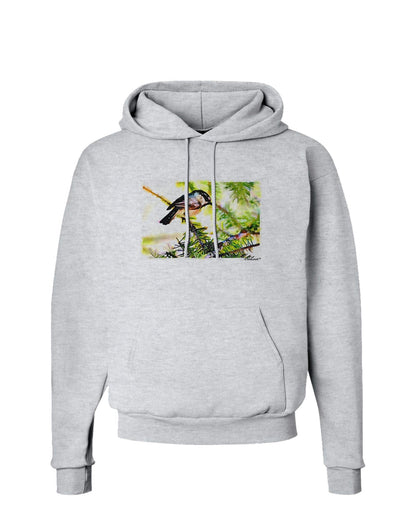 CO Chickadee Watercolor Hoodie Sweatshirt-Hoodie-TooLoud-AshGray-Small-Davson Sales