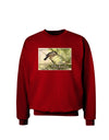 CO Chickadee with Text Adult Dark Sweatshirt-Sweatshirts-TooLoud-Deep-Red-Small-Davson Sales