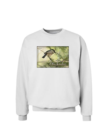 CO Chickadee with Text Sweatshirt-Sweatshirts-TooLoud-White-Small-Davson Sales