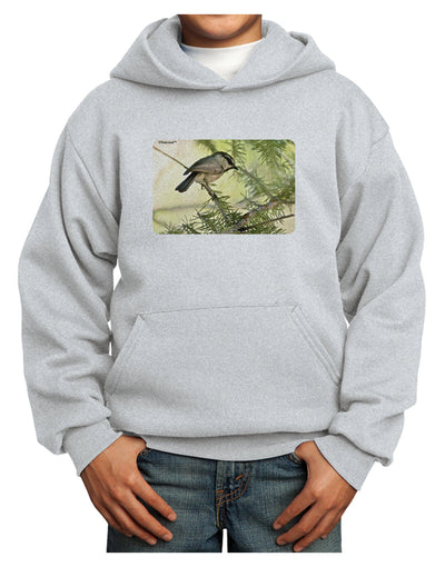 CO Chickadee Youth Hoodie Pullover Sweatshirt-Youth Hoodie-TooLoud-Ash-XS-Davson Sales