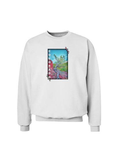 CO Cliffside Tree Text Sweatshirt-Sweatshirts-TooLoud-White-Small-Davson Sales