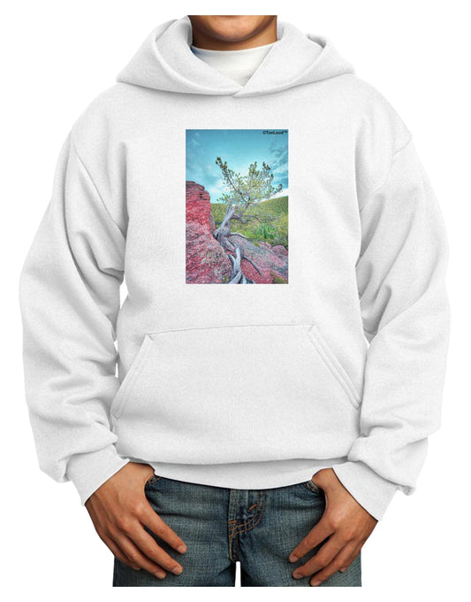 CO Cliffside Tree Youth Hoodie Pullover Sweatshirt-Youth Hoodie-TooLoud-White-XS-Davson Sales