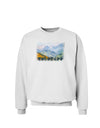 CO Fog Mountains Text Sweatshirt-Sweatshirts-TooLoud-White-Small-Davson Sales