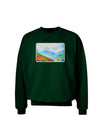 CO Fog Mountains Watercolor Adult Dark Sweatshirt-Sweatshirts-TooLoud-Deep-Forest-Green-Small-Davson Sales