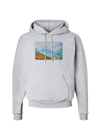 CO Fog Mountains Watercolor Hoodie Sweatshirt-Hoodie-TooLoud-AshGray-Small-Davson Sales