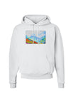 CO Fog Mountains Watercolor Hoodie Sweatshirt-Hoodie-TooLoud-White-Small-Davson Sales