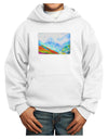 CO Fog Mountains Watercolor Youth Hoodie Pullover Sweatshirt-Youth Hoodie-TooLoud-White-XS-Davson Sales