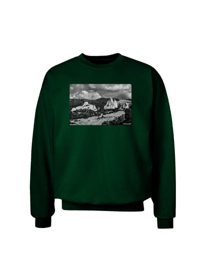 CO Mountain Forest Scene Adult Dark Sweatshirt-Sweatshirt-TooLoud-Deep-Forest-Green-Small-Davson Sales