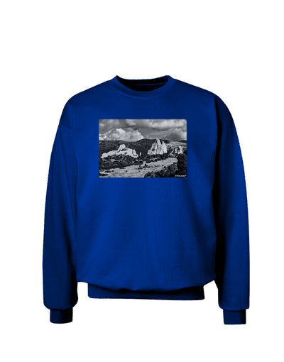 CO Mountain Forest Scene Adult Dark Sweatshirt-Sweatshirt-TooLoud-Deep-Royal-Blue-Small-Davson Sales