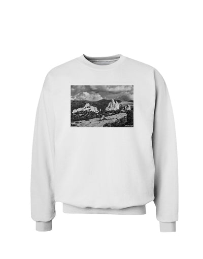 CO Mountain Forest Scene Sweatshirt-Sweatshirt-TooLoud-White-Small-Davson Sales