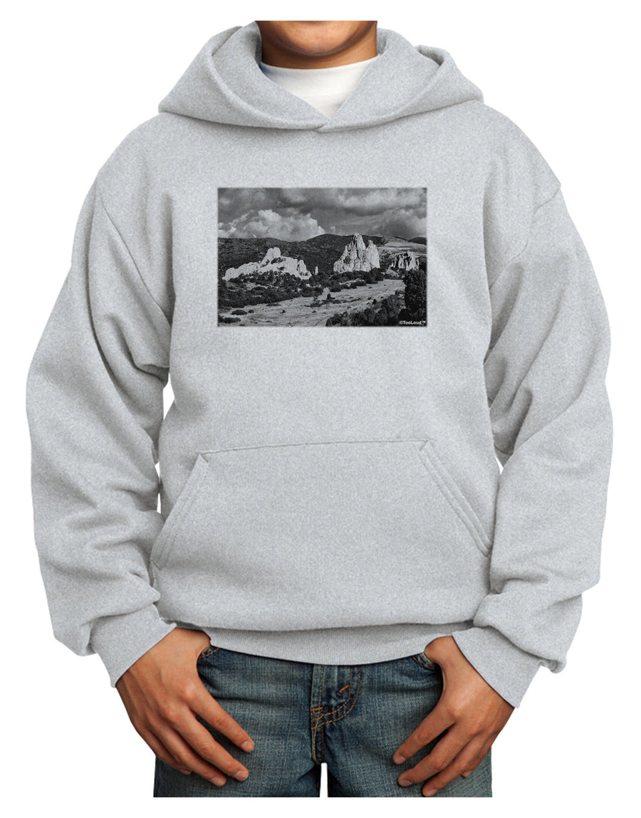 CO Mountain Forest Scene Youth Hoodie Pullover Sweatshirt-Youth Hoodie-TooLoud-White-XS-Davson Sales