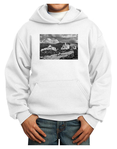 CO Mountain Forest Scene Youth Hoodie Pullover Sweatshirt-Youth Hoodie-TooLoud-White-XS-Davson Sales