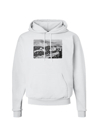 CO Mountain Forest Watercolor Hoodie Sweatshirt-Hoodie-TooLoud-White-Small-Davson Sales