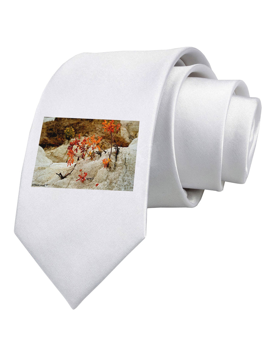 CO Painted Mines Printed White Necktie