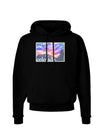 CO Rainbow Sunset Watercolor Text Dark Hoodie Sweatshirt-Hoodie-TooLoud-Black-Small-Davson Sales