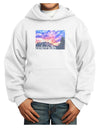 CO Rainbow Sunset Watercolor Text Youth Hoodie Pullover Sweatshirt-Youth Hoodie-TooLoud-White-XS-Davson Sales