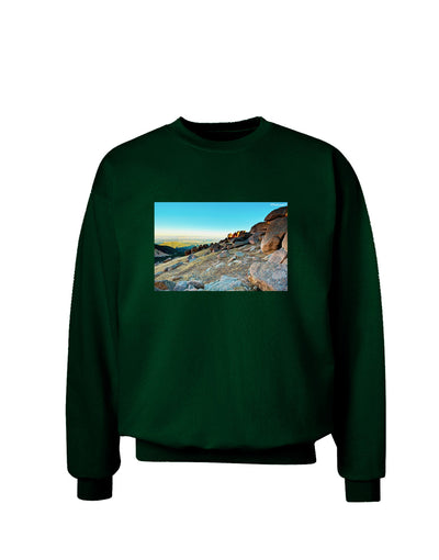 CO Rockies View Adult Dark Sweatshirt-Sweatshirts-TooLoud-Deep-Forest-Green-Small-Davson Sales