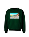 CO Rockies View Watercolor Adult Dark Sweatshirt-Sweatshirts-TooLoud-Deep-Forest-Green-Small-Davson Sales